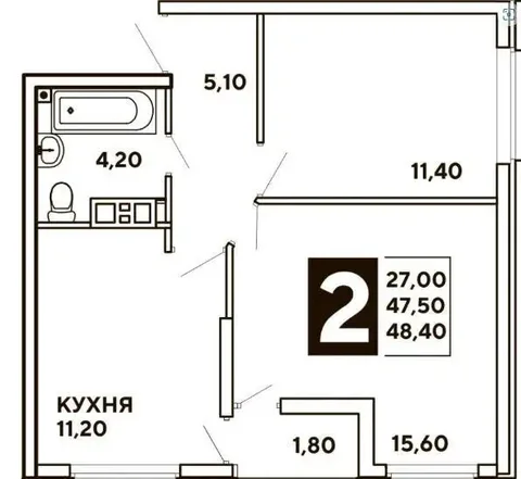 Продам 2х комнатную квартиру в ЖК Самолет - Дом в Краснодар