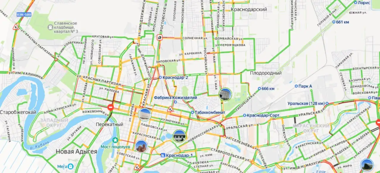 Пробки в Краснодаре - Авто в Краснодар
