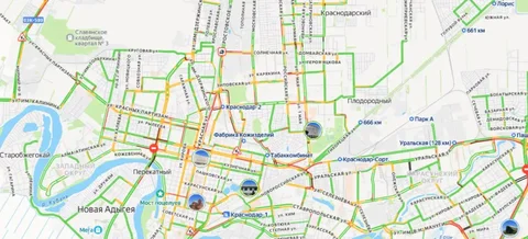 Пробки в Краснодаре - Кроссовер в Краснодар
