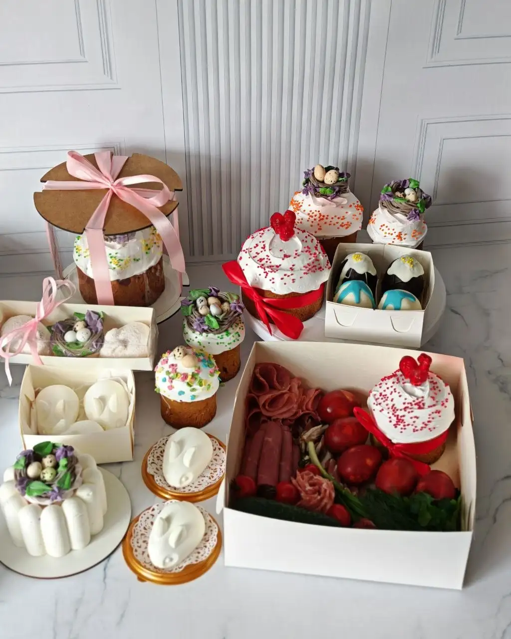 Пасхальные боксы с закусками и выпечкой - Кейтеринг/фуршет (Услуги) в Краснодар