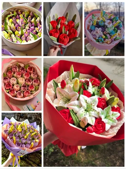 Зефирные букеты и пасхальные куличи - Коллекционирование в Краснодар