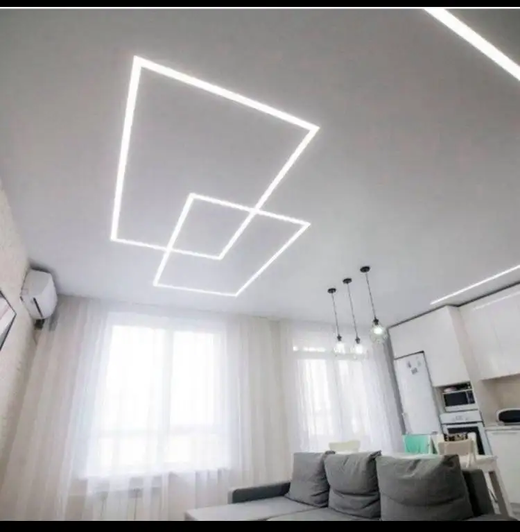 Монтаж натяжных потолков с освещением и вентиляцией - Ремонт и строительство (Услуги) в Краснодар