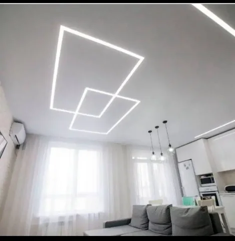 Монтаж натяжных потолков с освещением и вентиляцией - Ремонт недвижимости в Краснодар