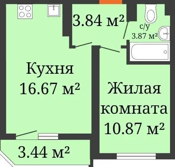 ЖК «Урал», черновая отделка, 4 этаж - Квартиры (Недвижимость) в Краснодар