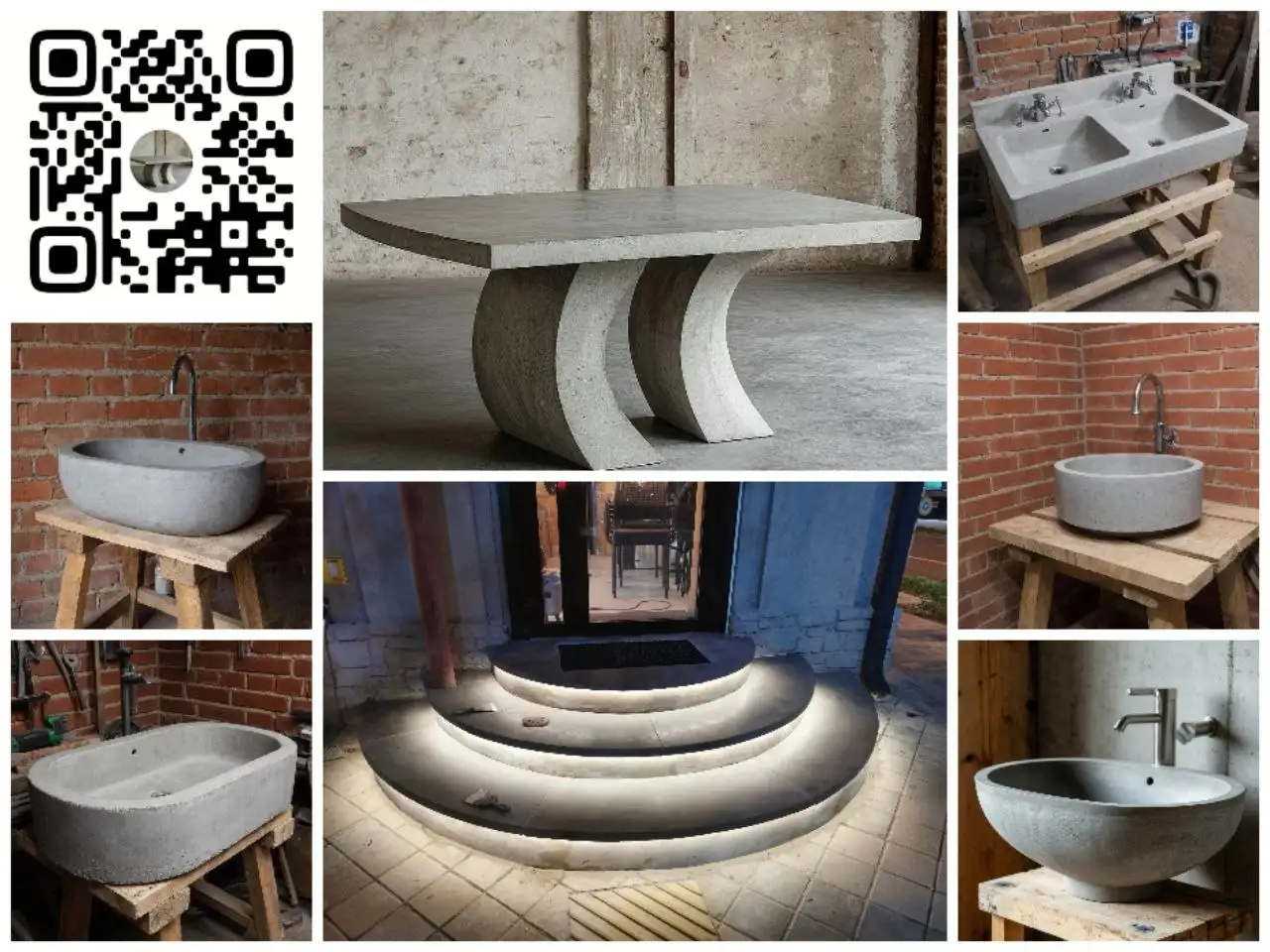 Изделия из артбетона: столешницы, мойки, кашпо и другая бетонная мебель - Услуги в Краснодар