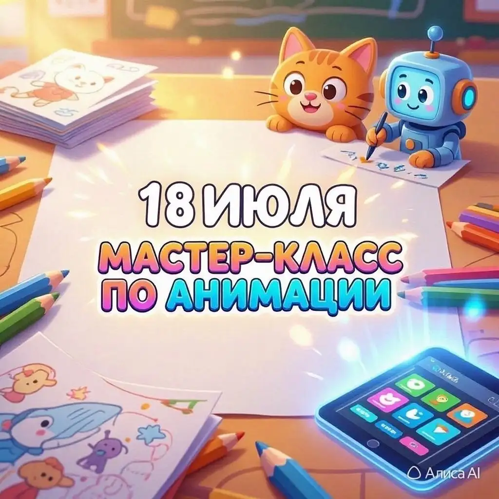 Мастер-класс в мультстудии 'Анимашки' - Мастер-класс (Услуги) в Краснодар
