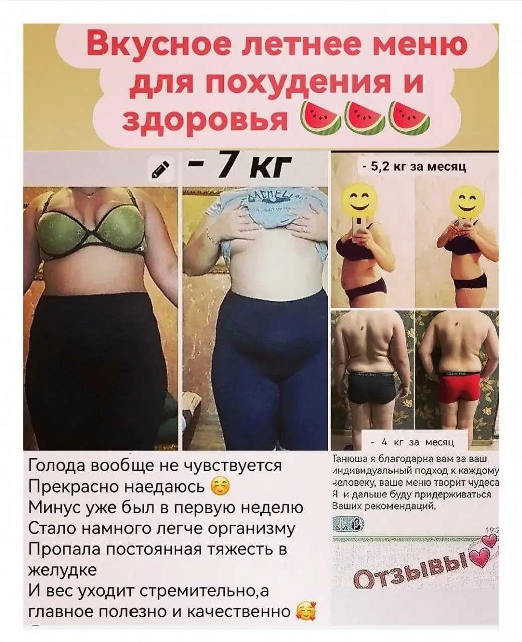 Составление индивидуального меню для похудения - Здоровье (Услуги) в Краснодар