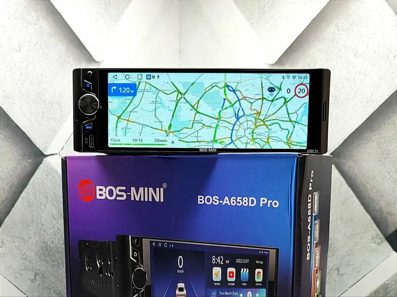 Автомагнитола 1DIN Android 12 с сенсорным экраном 6.58 дюймов - Автомагнитолы (Электроника) в Хабаровск