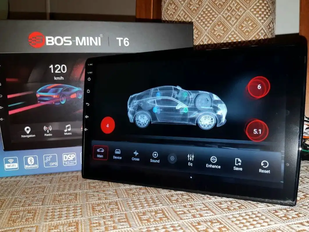 Автомагнитола T6 8-ядерная 4+64Gb с QLED экраном 10 дюймов - Автомагнитолы (Авто) в Хабаровск