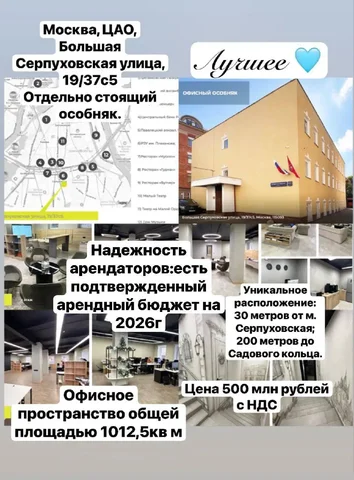 Продажа отдельно стоящего особняка в Москве ЦАО - Аренда квартир в Москва