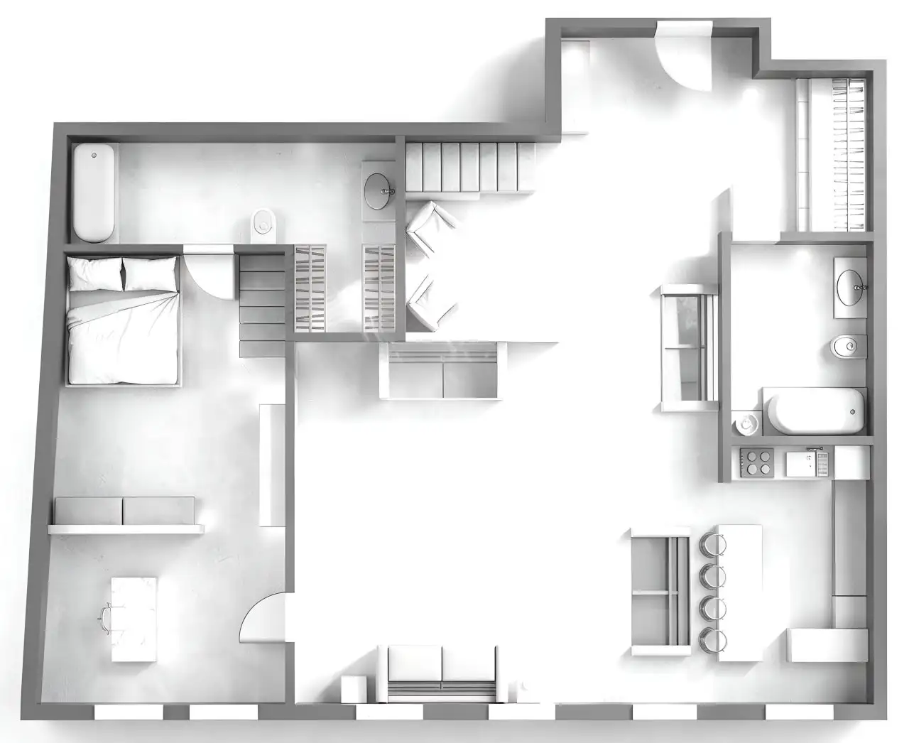 Клубный дом на Арбате, 117.2 м², дизайнерский ремонт - Квартиры (Недвижимость) в Москва
