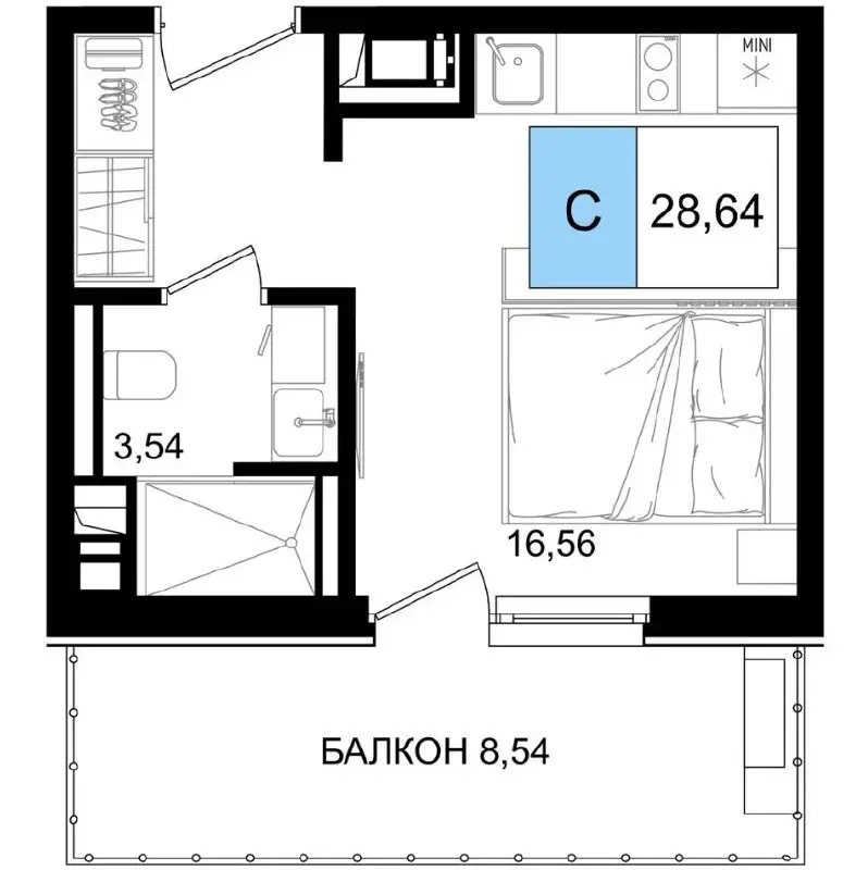 Продажа студий в ЖК «Корсаков» в Анапе с пассивным доходом - Недвижимость в Анапа