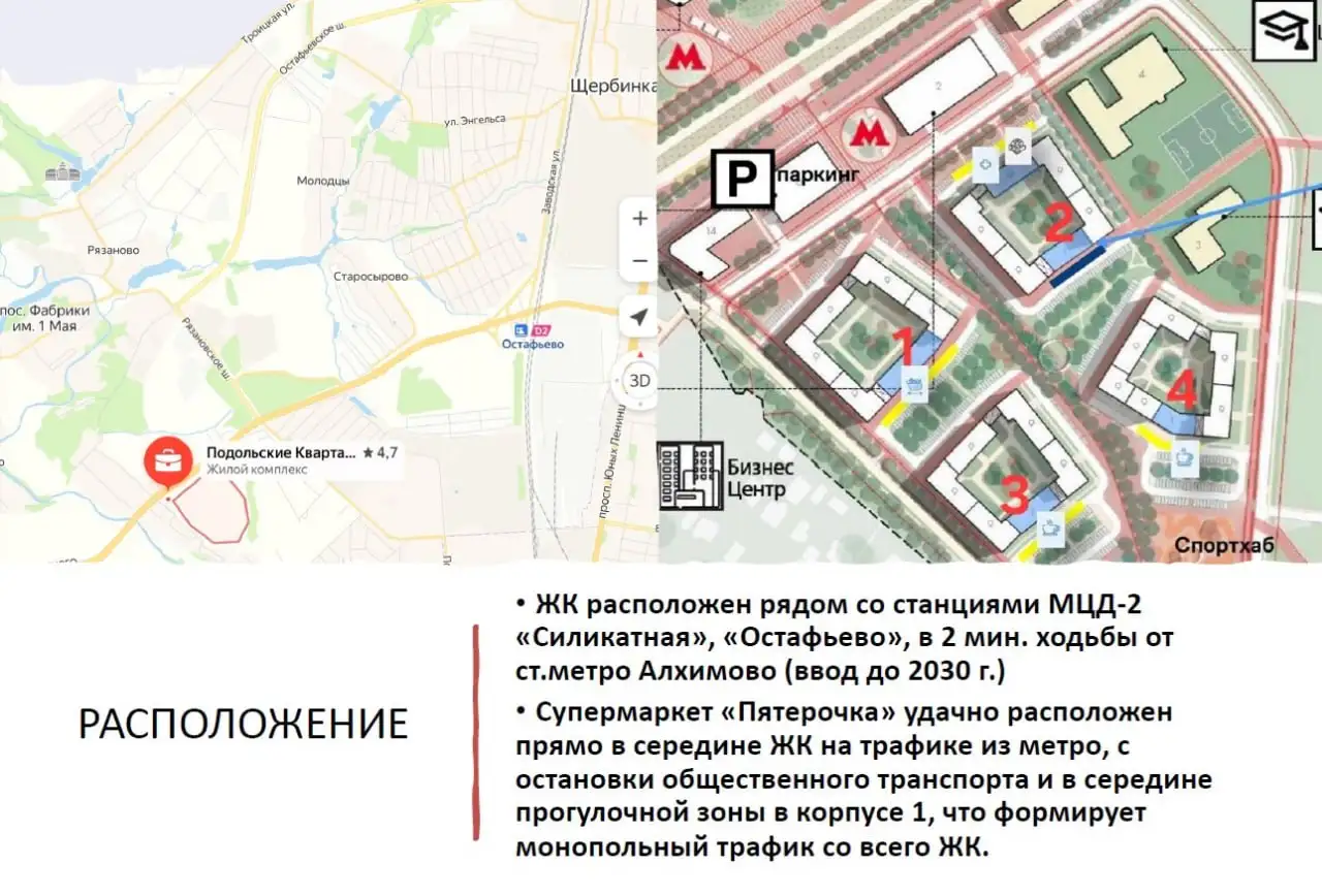 Продажа ГАб с Пятерочкой в ЖК Подольские кварталы - Коммерческая недвижимость (Недвижимость) в Москва