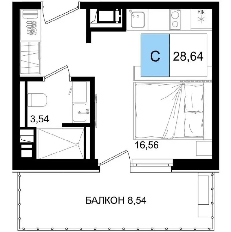 Студии в ЖК Корсаков, Анапа - Квартиры (Недвижимость) в Анапа