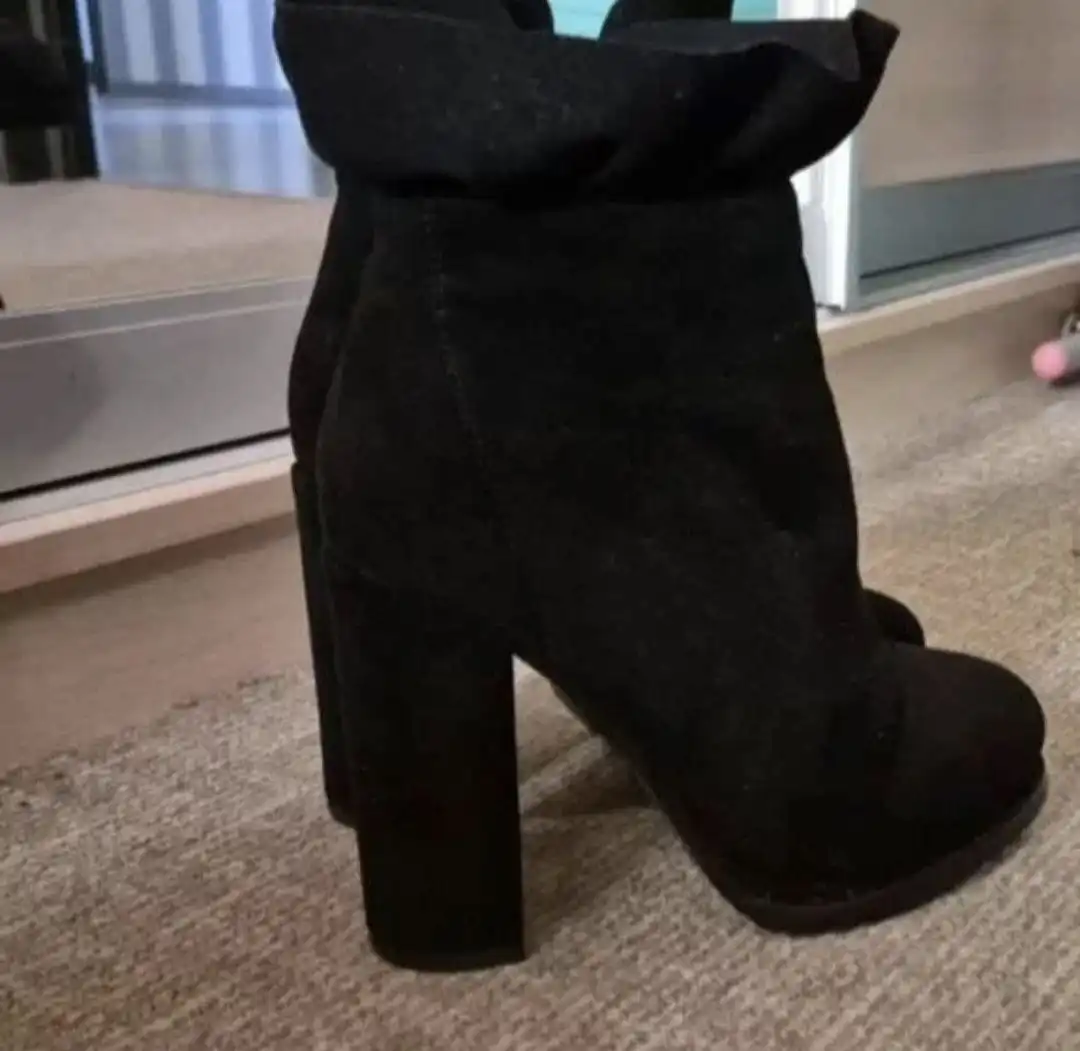 Зимние полусапожки из замши 38 размера - Обувь (Одежда) в Балашиха