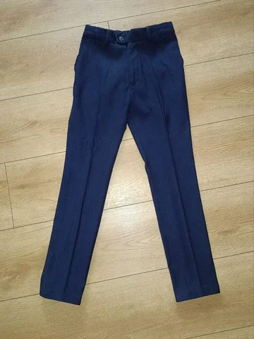 Брюки школьные синие Cleverly, размер 128 см - Одежда в Балашиха