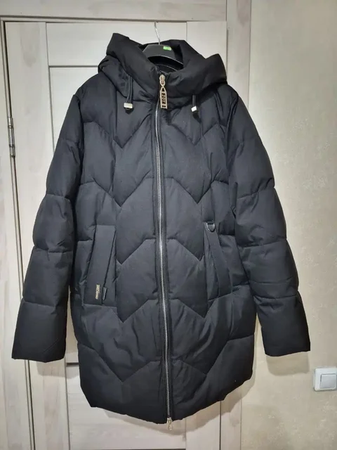 Зимний пуховик черный размер 60 - Одежда в Балашиха