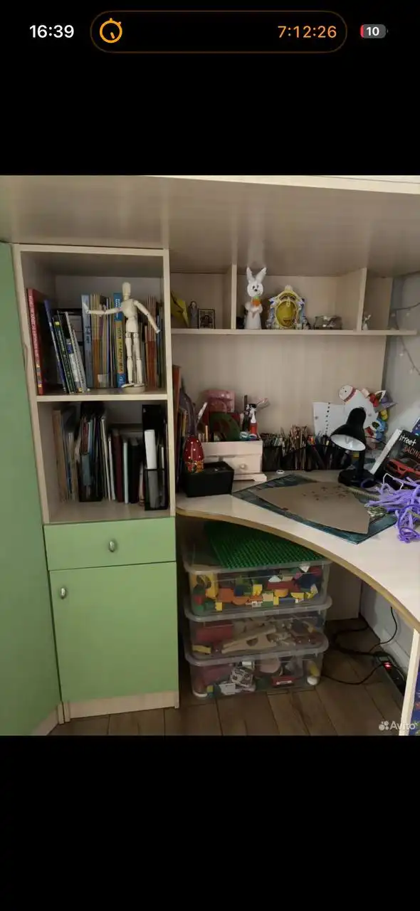 Продам кровать с большим столом, полками и шкафом - Барахолка в Балашиха