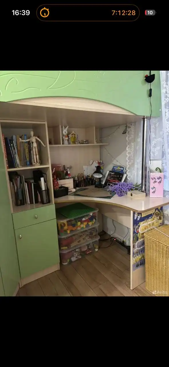 Продам кровать с большим столом, полками и шкафом - Барахолка в Балашиха