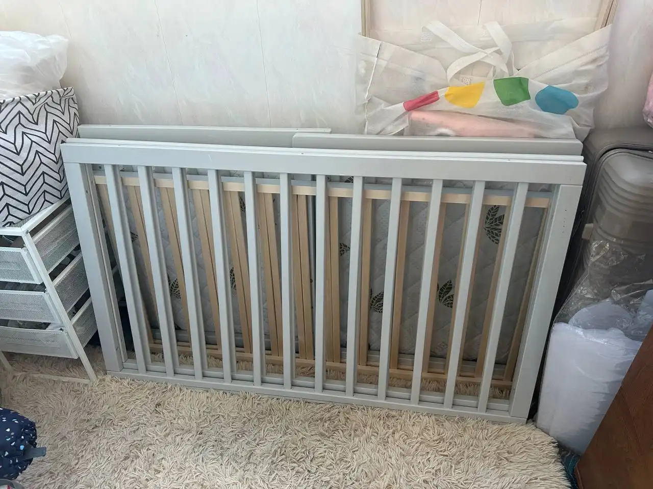 Детская кровать с матрасом и бортами - Детская мебель (Товары для детей) в Балашиха