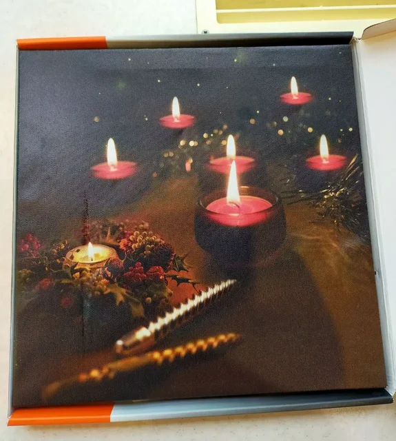 Картина LeFutur со светящимися свечами - Хобби и отдых в Балашиха