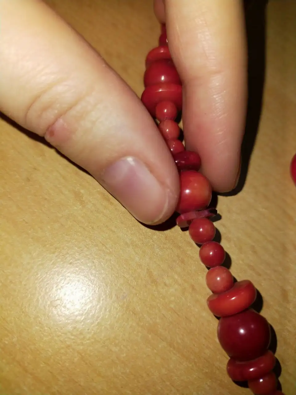 Бусы и серьги под красный корал - Бижутерия (Барахолка) в Балашиха