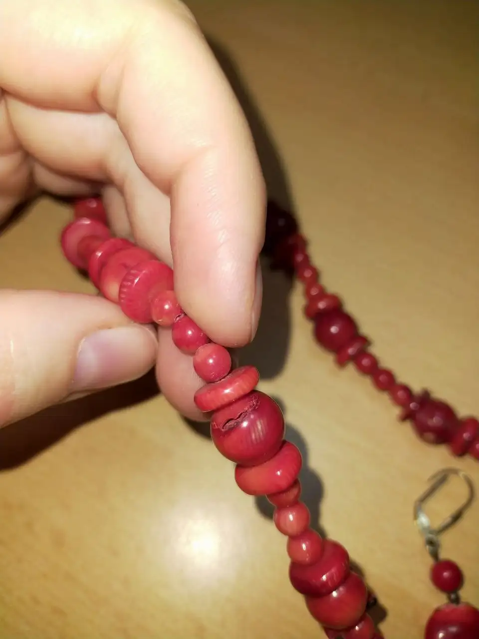 Бусы и серьги под красный корал - Бижутерия (Барахолка) в Балашиха