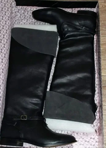 Осенние сапоги из натуральной кожи - Одежда в Балашиха