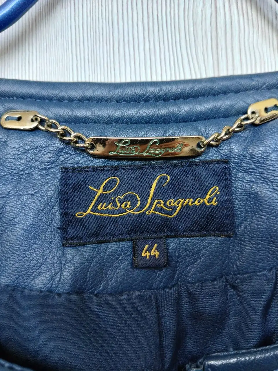 Куртка женская синяя экокожа 44 размер - Верхняя одежда (Одежда) в Балашиха