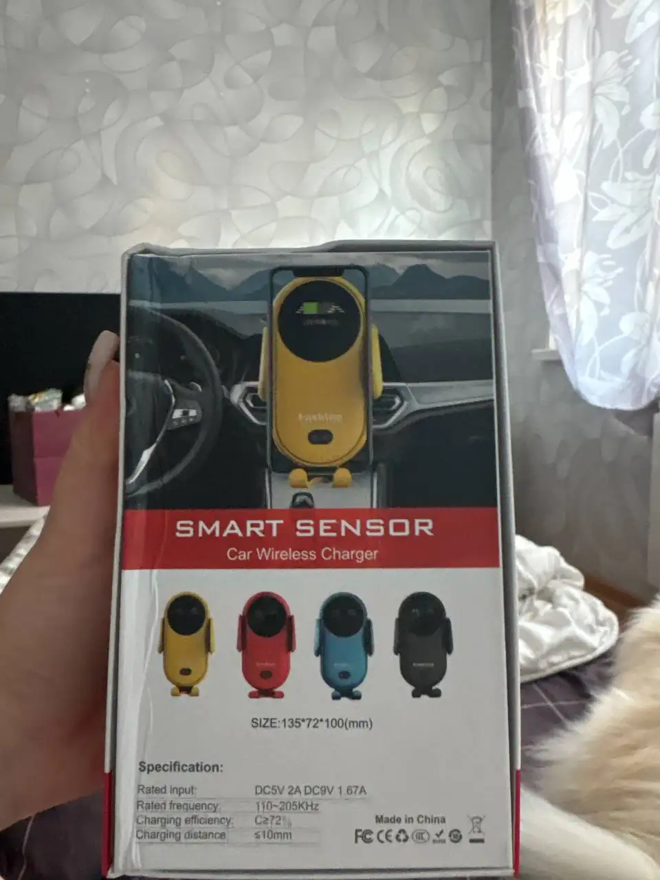 Новый держатель для телефона с беспроводной зарядкой - Аксессуары для телефонов (Электроника) в Балашиха