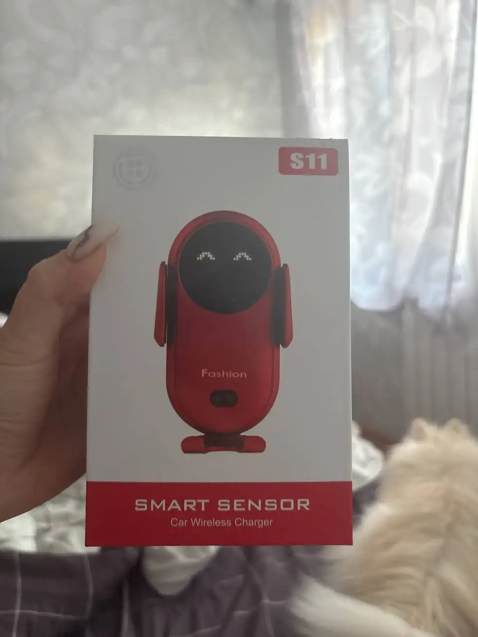 Новый держатель для телефона с беспроводной зарядкой - Аксессуары для телефонов (Электроника) в Балашиха