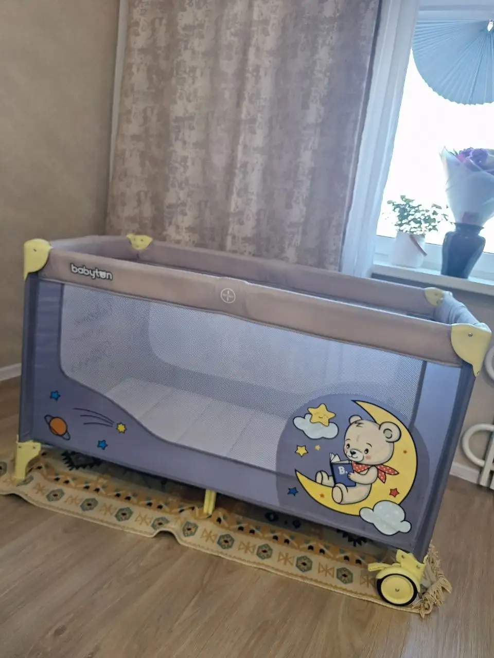 Кровать-манеж BabyTon с ортопедическим матрасом Rant - Детская мебель (Товары для детей) в Балашиха