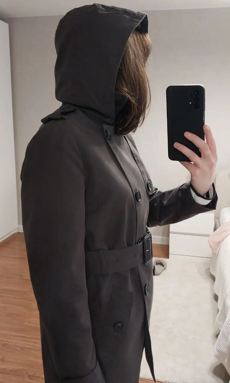 Тренч с капюшоном Maison David размер S - Верхняя одежда (Одежда) в Балашиха