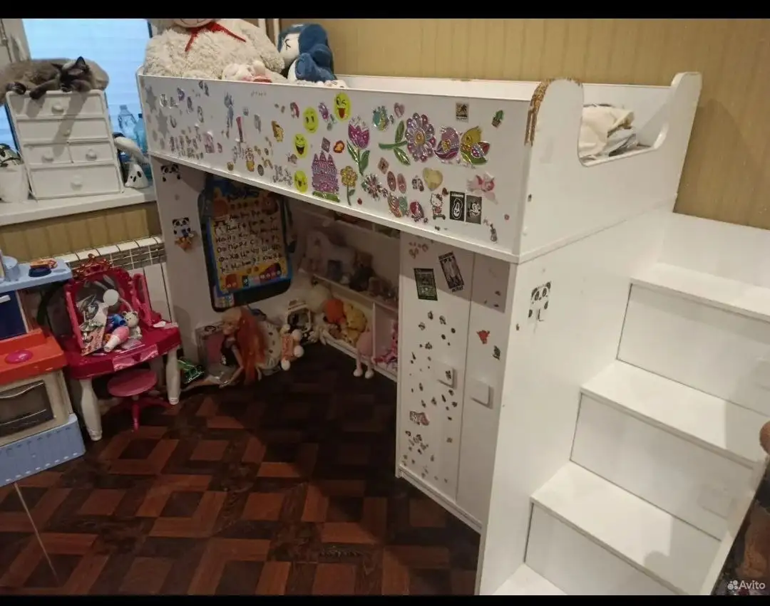 Кровать чердак Легенда с матрасом - Мебель (Для дома и дачи) в Балашиха