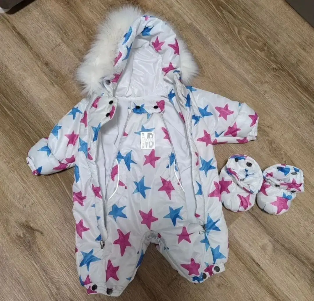 Комбинезон для девочки с меховым подкладом - Одежда (Товары для детей) в Балашиха