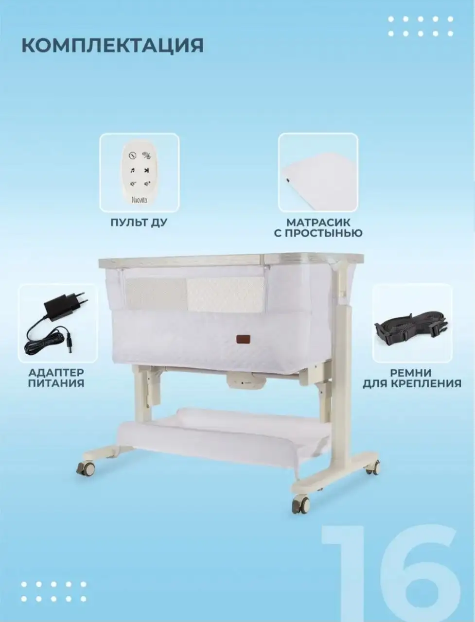 Колыбель Nuovita Accanto для новорожденных - Колыбели и кроватки (Товары для детей) в Балашиха