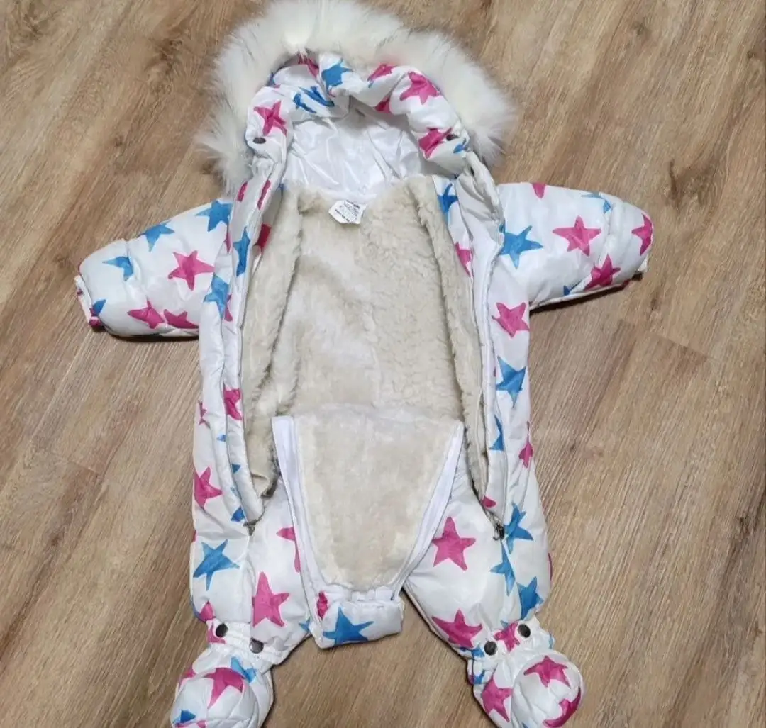 Комбинезон для девочки с меховым подкладом - Одежда (Товары для детей) в Балашиха