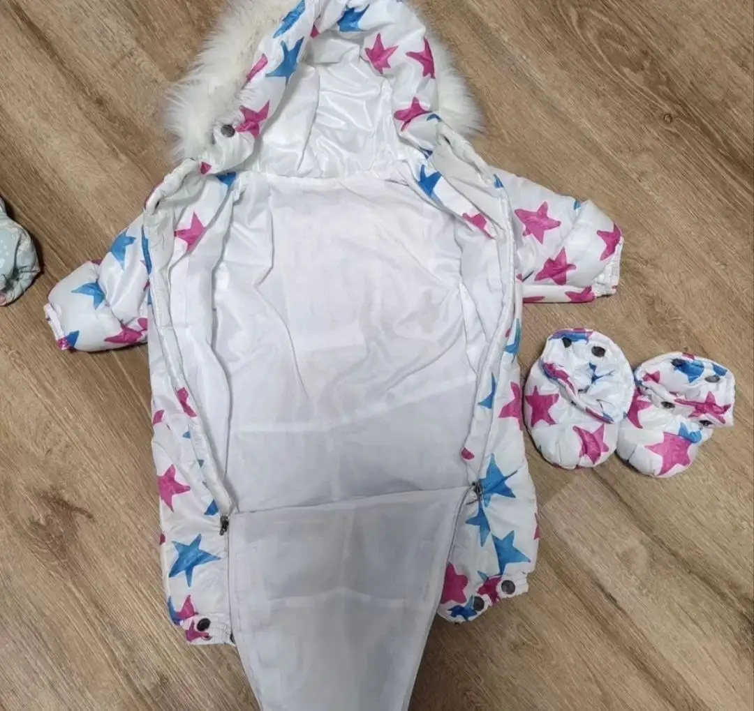 Комбинезон для девочки с меховым подкладом - Одежда (Товары для детей) в Балашиха