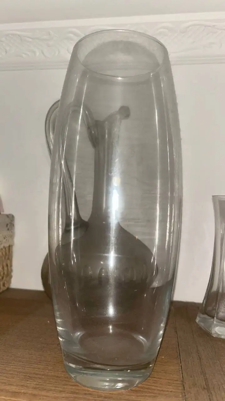 Вазы Икеа прозрачная и белая керамика с золотым узором - Вазы (Для дома и дачи) в Балашиха