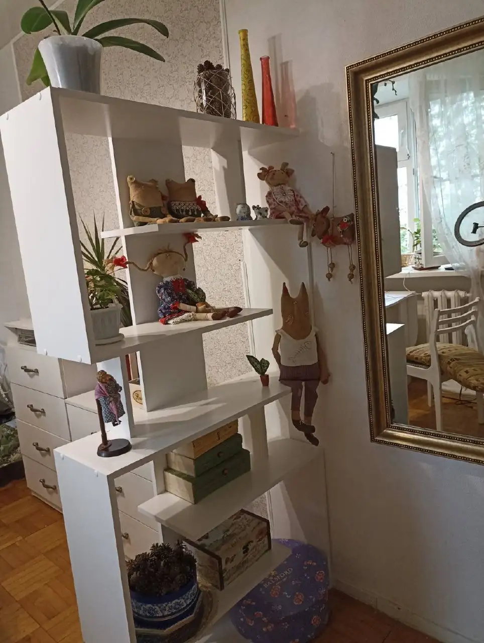 Стеллаж белый 161 см - Стеллажи (Барахолка) в Балашиха