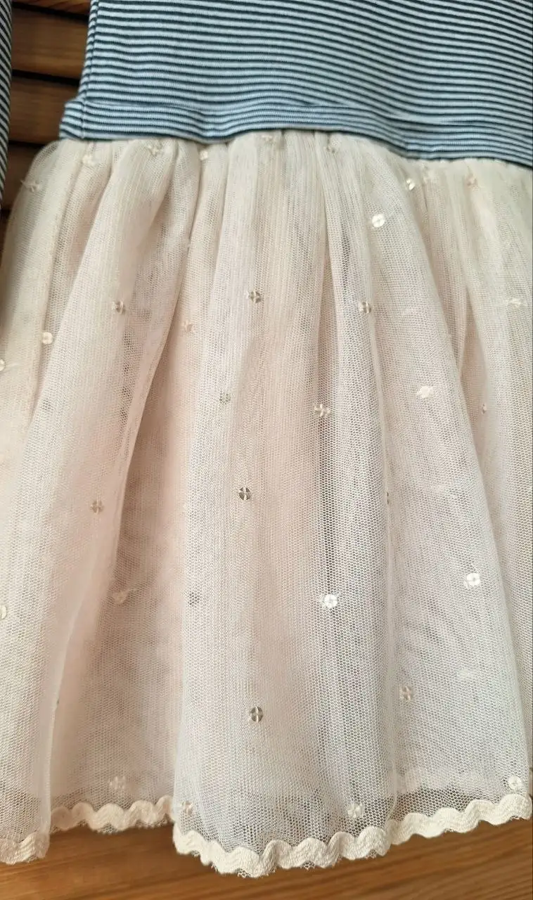 Платье с вышивкой и фатиновой юбкой - Одежда (Товары для детей) в Балашиха