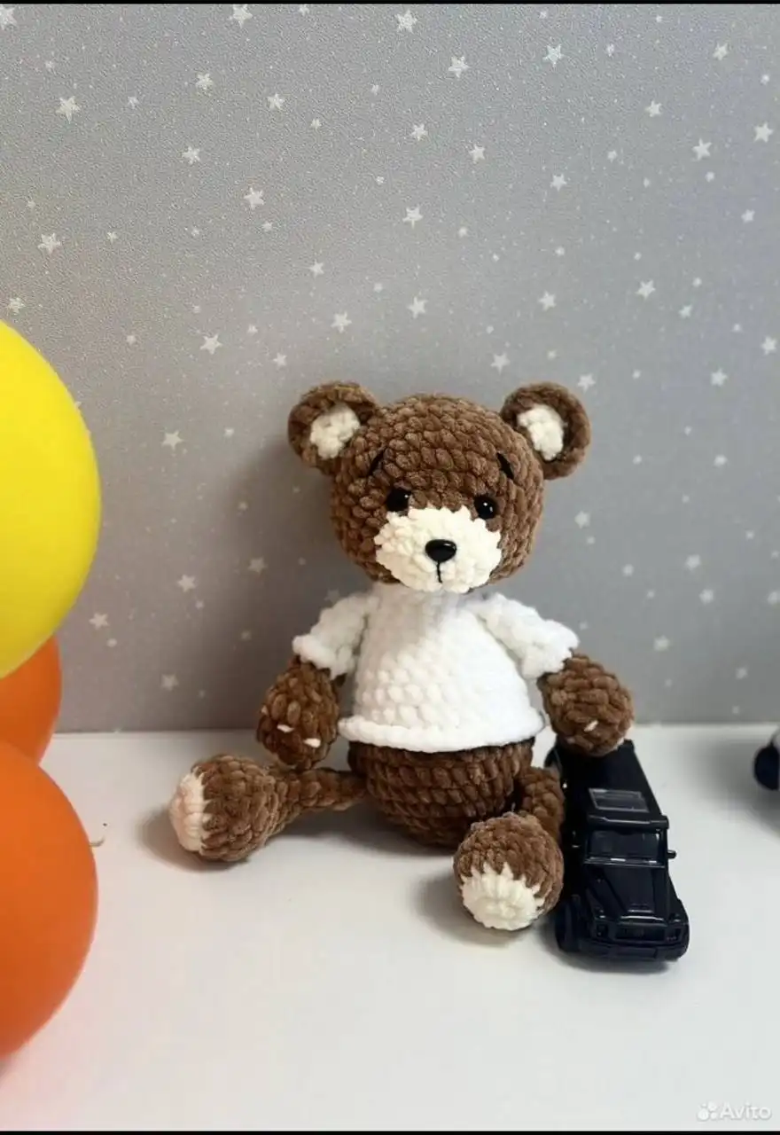 Плюшевый мишка ручной работы 27 см