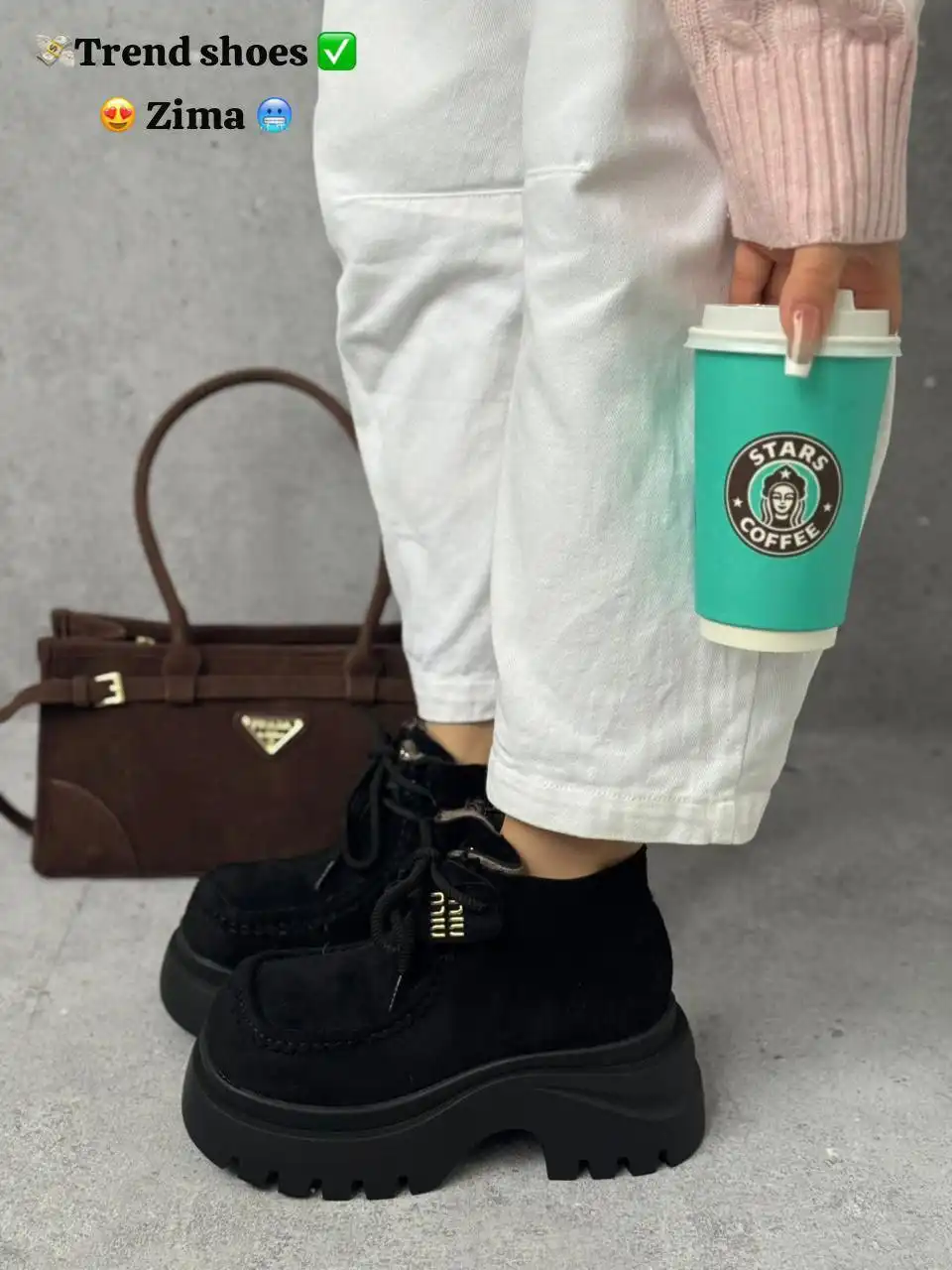 Женские зимние ботинки из натуральной замши