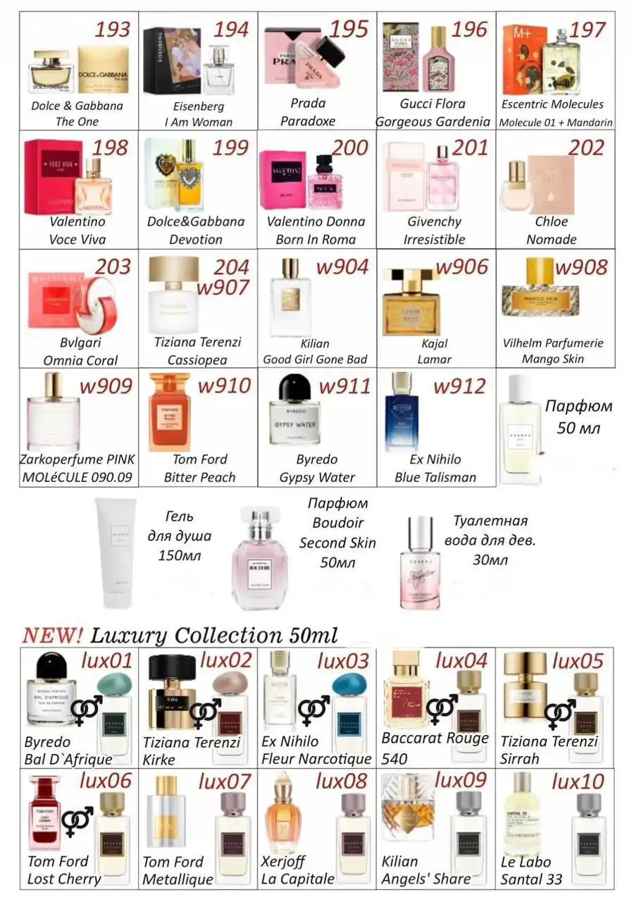 Европейский номерной парфюм Essens с аромадегустацией