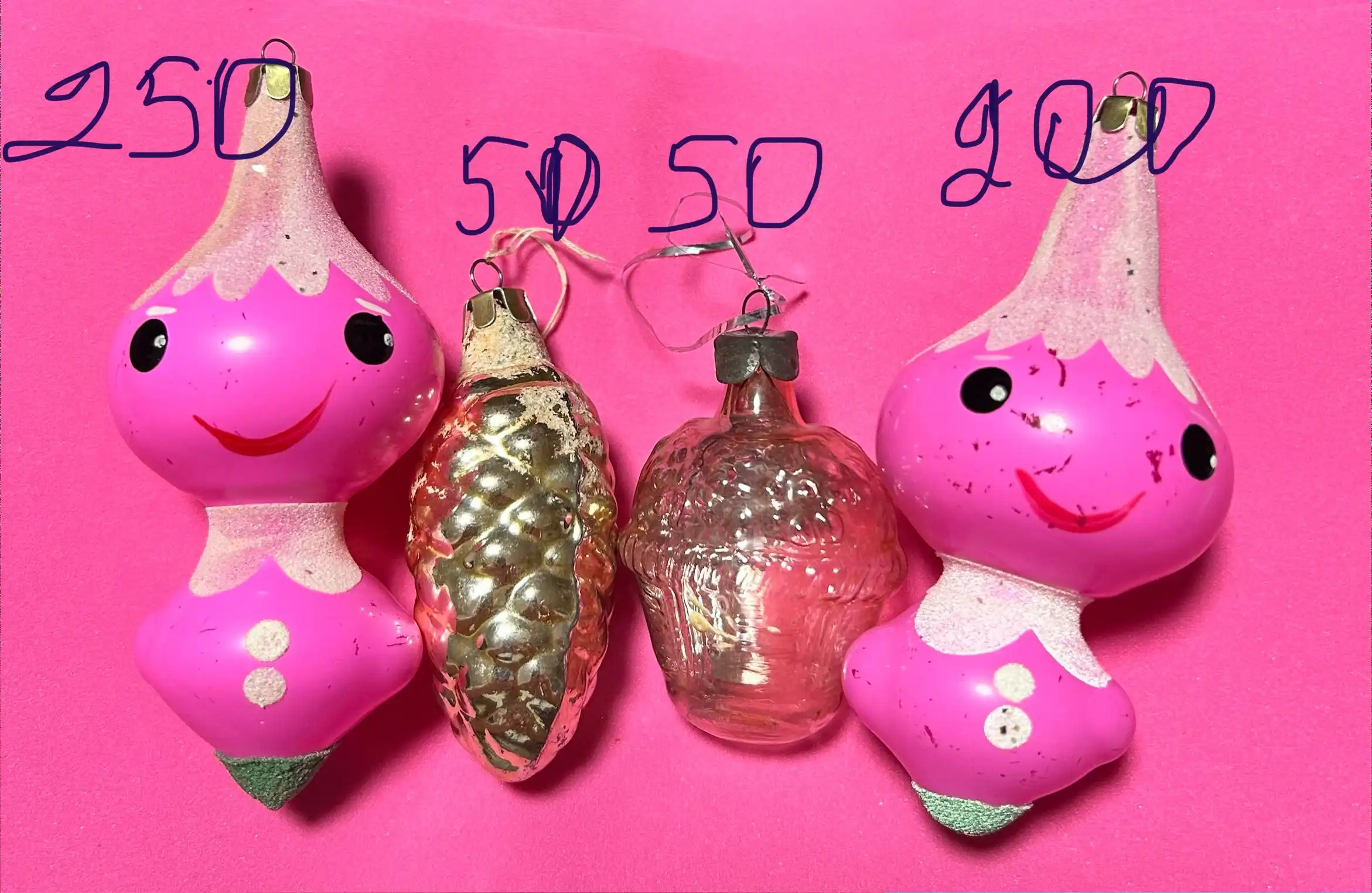 Елочные игрушки СССР в идеальном состоянии