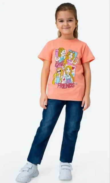 Розовая футболка для девочки 9-10 лет - Одежда в Новосибирск