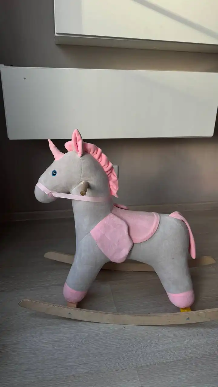 Лошадка качалка мягкая