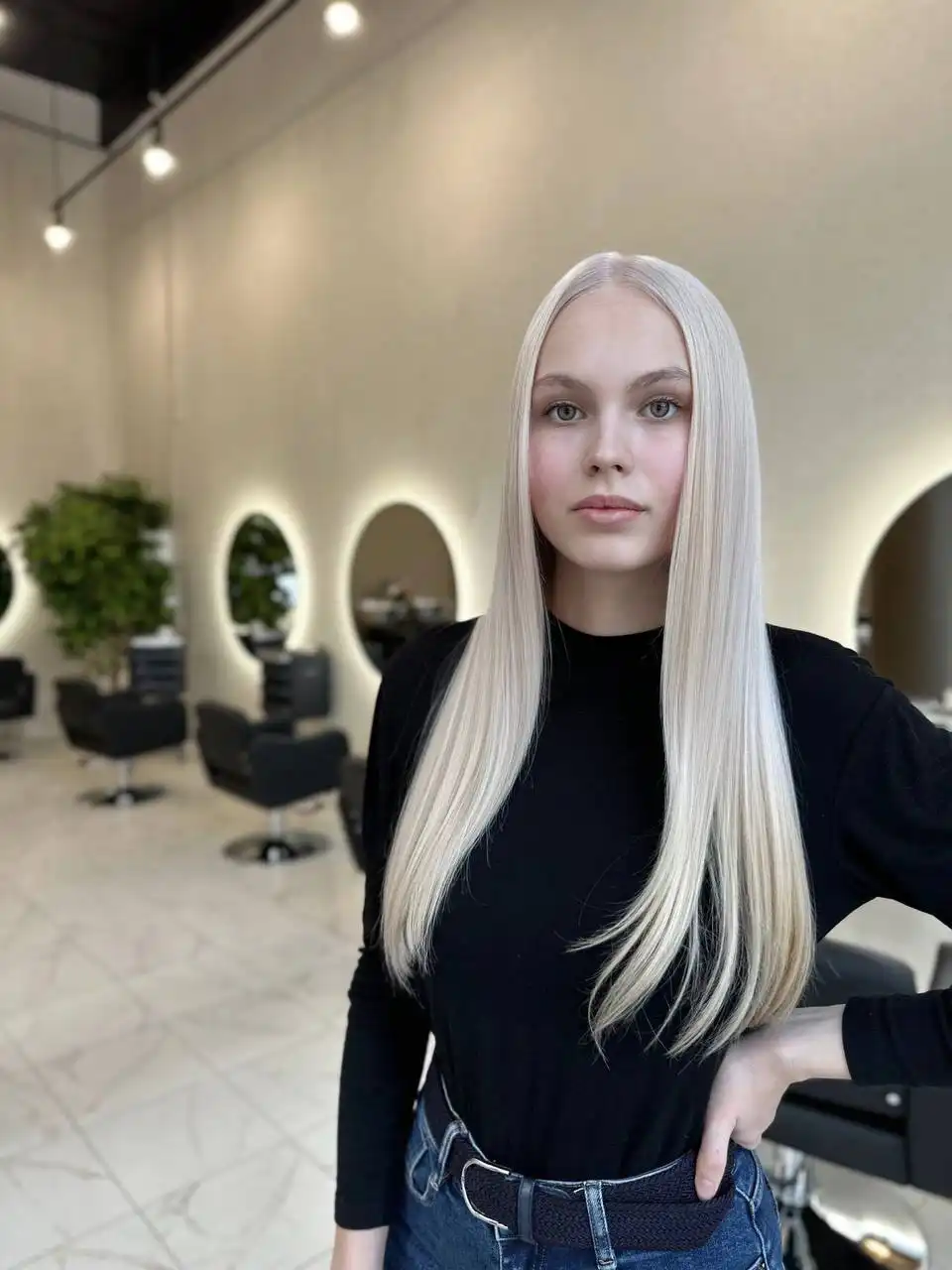 Окрашивание и стрижка в студии Дарьи