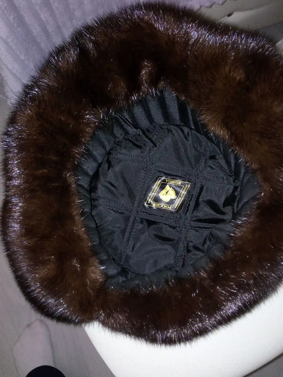 Норковая ушанка в отличном состоянии - Головные уборы (Одежда) в Новосибирск