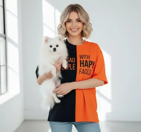 Женская футболка оверсайз в ярких цветах - частное объявление в Новосибирск